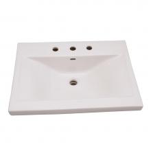 Barclay 4-278WH - Mistral 650 Wall-Hung Basin8'' cc, White