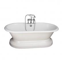 Barclay TKCTDRH61B-CP5 - Tub Kit,61''CI,Dbl Roll Top, Base,Filler,Supplies,Drain-CP