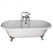 Barclay TKCTDRN61-SN3 - Tub Kit 61''CI,Double Roll Top Filler,Supplies,Drain-SN