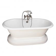 Barclay TKCTDRNB-SN5 - Tub Kit 67'' CI Dbl Roll Top Base,Filler,Supplies,Drain-SN