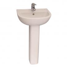 Barclay B/3-531WH - Compact 450 Basin, 1 hole White