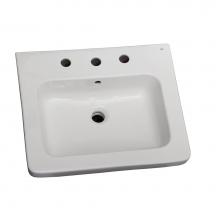 Barclay B/3-1088WH - Resort 650 Basin only,White-8'' Widespread