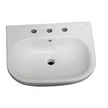 Barclay B/3-2028WH - Tonique 450 Basin only,White-8'' Widespread