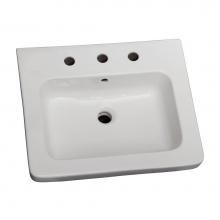 Barclay 4-1078WH - Resort 550 Wall-Hung Basin,White-8'' Widespread