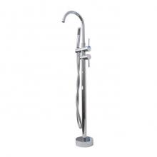 Barclay 7964-CP - Elora Freestanding Faucet (Brass),W/Handshower,CP