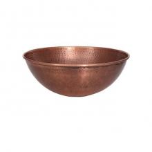 Barclay 7-757AC - Goulane 14-1/2'' Round Basin Hammered, Antique Copper
