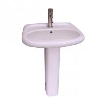 Barclay B/3-258WH - Flora Basin only, 8''ws White