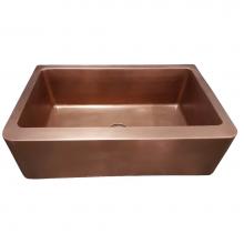 Barclay FSCSB3100-SAC - Austin 36'' Smooth CopperFarmer Sink-SAC