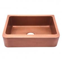 Barclay FSCSB3118-AC - Avena 36'' Hammered Single BowCopper Farmer Sink-AC