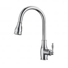 Barclay KFS410-L1-CP - Caryl Kitchen Faucet,Pull-OutSpray, Metal Lever Handles, CP