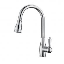 Barclay KFS410-L2-CP - Caryl Kitchen Faucet,Pull-OutSpray, Metal Lever Handles, CP