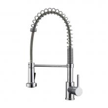 Barclay KFS416-L1-CP - Niall Kitchen Faucet,Pull-outSpray, Metal Lever Handles,CP