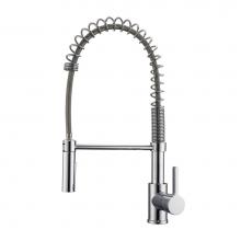 Barclay KFS417-L1-CP - Nakita Kitchen Faucet,Pull-outSpray, Metal Lever Handles,CP