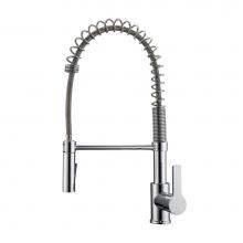 Barclay KFS417-L2-CP - Nakita Kitchen Faucet,Pull-outSpray, Metal Lever Handles,CP