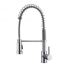 Barclay KFS418-L1-CP - Nueva Kitchen Faucet,Pull-outSpray, Metal Lever Handles,CP