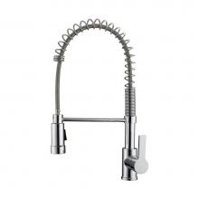 Barclay KFS418-L2-CP - Nueva Kitchen Faucet,Pull-outSpray, Metal Lever Handles,CP