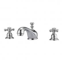 Barclay LFW100-BC-CP - Marsala 8''cc Lav Faucet, withHoses,Button Cross Handles, CP