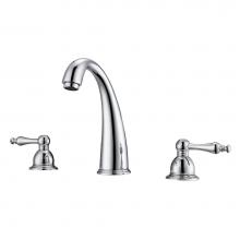 Barclay LFW106-ML-CP - Maddox 8''cc Lav Faucet, withhoses,Metal Lever Handles, CP
