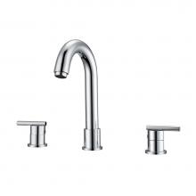 Barclay LFW108-ML-CP - Conley 8''cc Lav Faucet, withhoses, Metal Lever Handles, CP