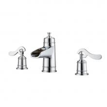 Barclay LFW112-ML-CP - Batson Widespread Lav Faucetw/Hoses, Lever Handles, CP