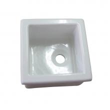 Barclay LS330 - Utility Sink, 13'' x 13'', Fire Clay, White