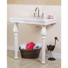 Barclay L/968WH - Milano Console Legs, Pair,  White