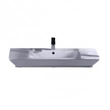 Barclay 4-363WH - Opulence Above Counter Basin39-1/2'',White,Rect Bowl,8''WS