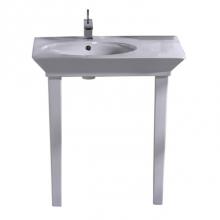 Barclay B/966WH - Opulence Basin, 31-1/2'', White Oval Bowl, 8'' WS