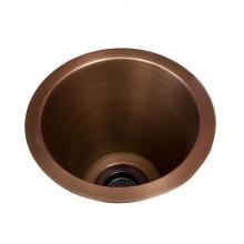 Barclay PSCSB3000-SAC - Sykes 12'' Deep Copper BarSink w Flat Bottom, SAC