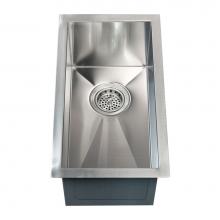 Barclay PSSSB2050-SS - Ophelia 15'' SS NarrowUndermount Prep Sink