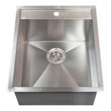 Barclay PSSSB2084-SS - Thelma 19'' SS Drop-InPrep Sink