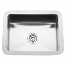 Barclay PSSSB2216-SS - Uberto 21'' SS UndermountPrep Sink