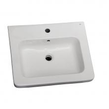 Barclay B/3-1061WH - Resort 500 Basin only,White-1 hole