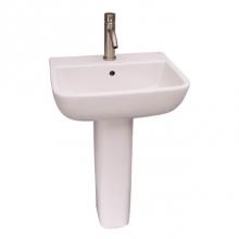 Barclay B/3-211WH - Series 600 Basin, 1 hole White