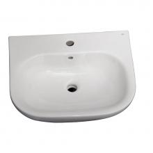 Barclay B/3-2021WH - Tonique 450 Basin only,White-1 hole