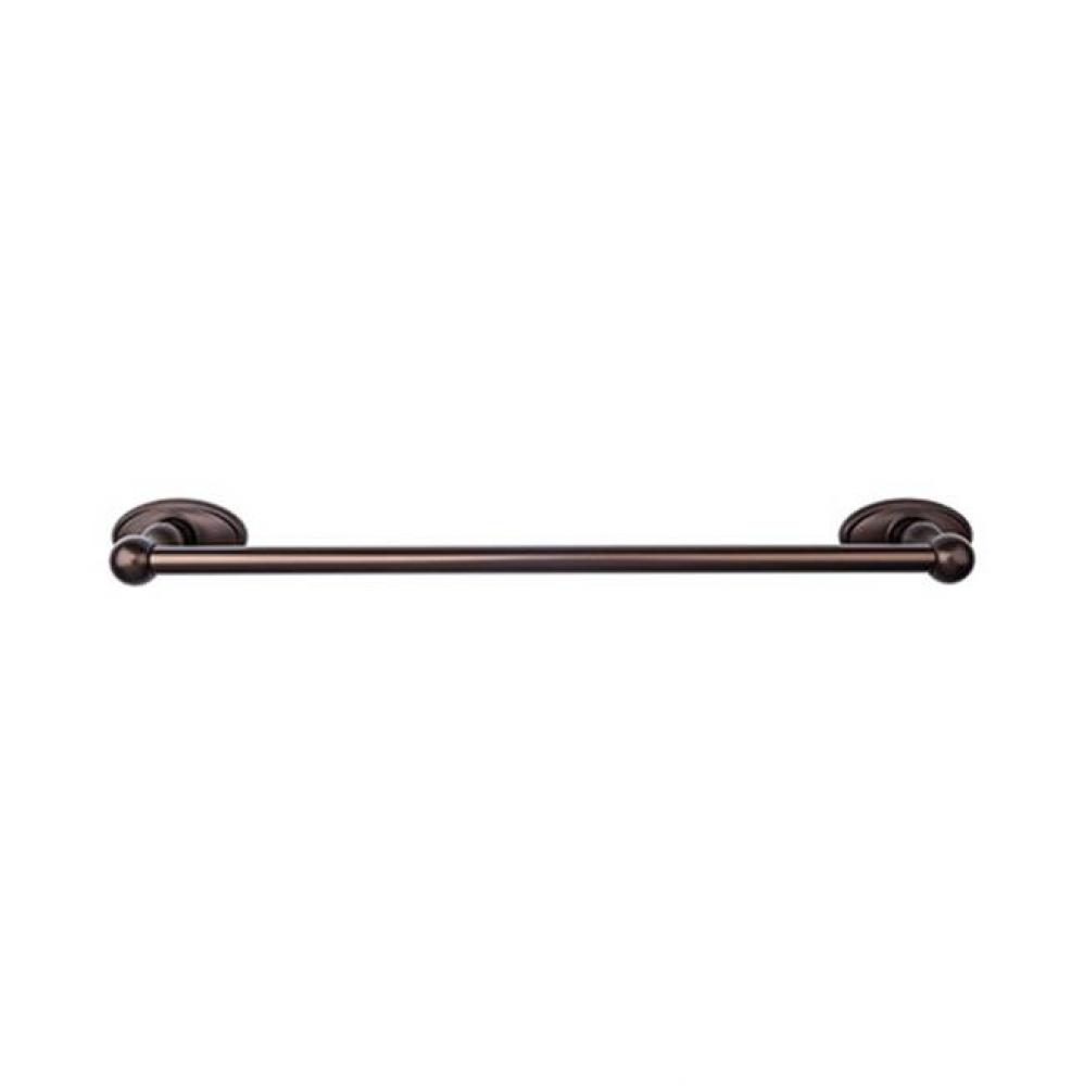 Edwardian Bath Towel Bar 30 In. Single - Oval Backplate Oil Rubbed Bronze