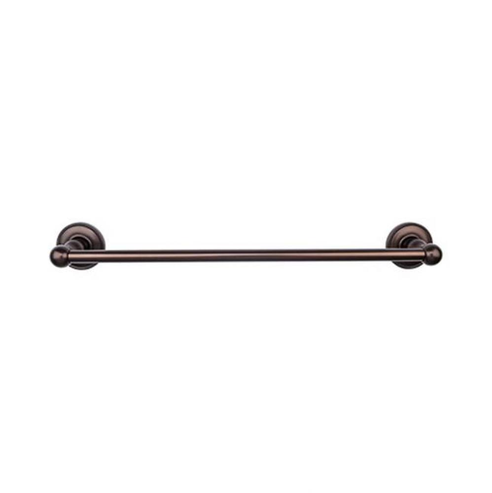 Edwardian Bath Towel Bar 24 In. Single - Beaded Bplate Oil Rubbed Bronze