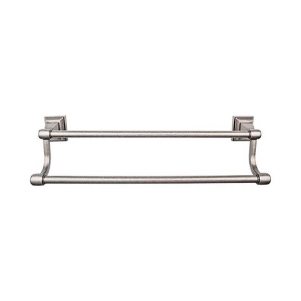 Stratton Bath Towel Bar 30 Inch Double Antique Pewter