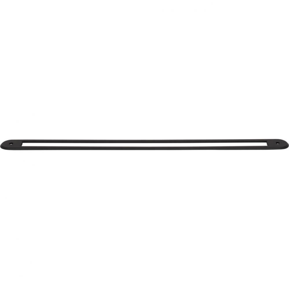 Brockwell Backplate 12 Inch (c-c) Flat Black