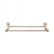 Top Knobs AQ7BB - Aqua Bath Towel Bar 18 Inch Double Brushed Bronze
