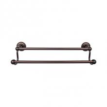 Top Knobs ED11ORBA - Edwardian Bath Towel Bar 30 In. Double - Beaded Bplate Oil Rubbed Bronze