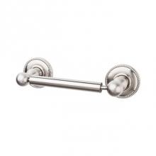 Top Knobs ED3BSNA - Edwardian Bath Tissue Holder Beaded Backplate Brushed Satin Nickel