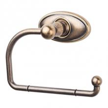 Top Knobs ED4GBZC - Edwardian Bath Tissue Hook Oval Backplate German Bronze