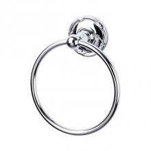 Top Knobs ED5PCE - Edwardian Bath Ring Ribbon Backplate Polished Chrome