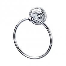 Top Knobs ED5PCF - Edwardian Bath Ring Rope Backplate Polished Chrome