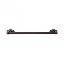 Top Knobs ED6ORBC - Edwardian Bath Towel Bar 18 In. Single - Oval Backplate Oil Rubbed Bronze