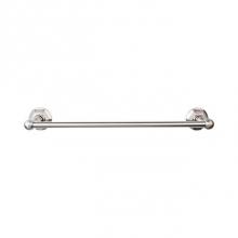 Top Knobs ED8BSNB - Edwardian Bath Towel Bar 24 Inch Single - Hex Backplate Brushed Satin Nickel