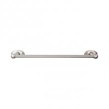 Top Knobs ED8BSNC - Edwardian Bath Towel Bar 24 In. Single - Oval Backplate Brushed Satin Nickel