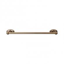 Top Knobs ED8GBZC - Edwardian Bath Towel Bar 24 In. Single - Oval Backplate German Bronze