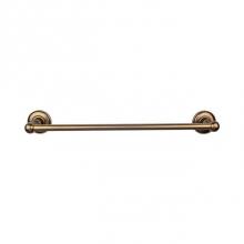 Top Knobs ED8GBZD - Edwardian Bath Towel Bar 24 Inch Single - Plain Bplate German Bronze